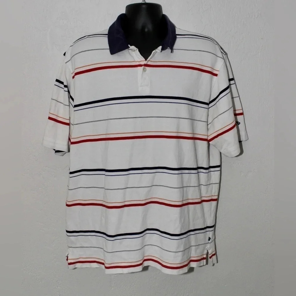 Men’s Callaway Golf Striped Polo Shirt Size XL